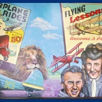 Mural inside Hanger