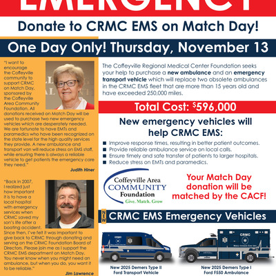 Learn more about CRMC's focus for Match Day!